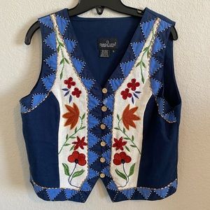 Carole Little Vintage Vest Size Large 10